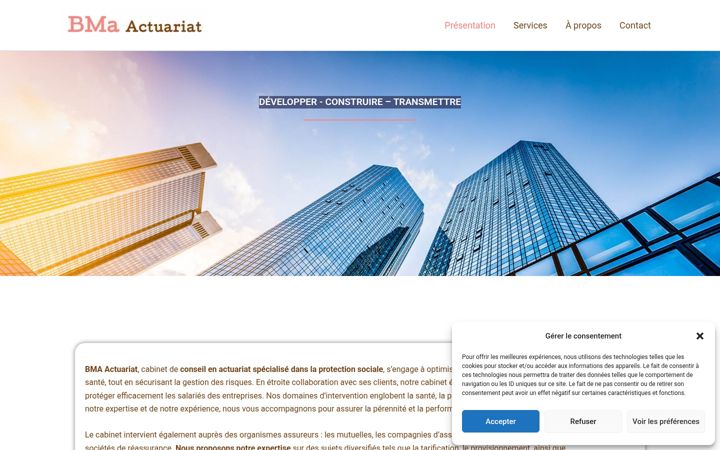 Screenshot of bma-actuariat.fr