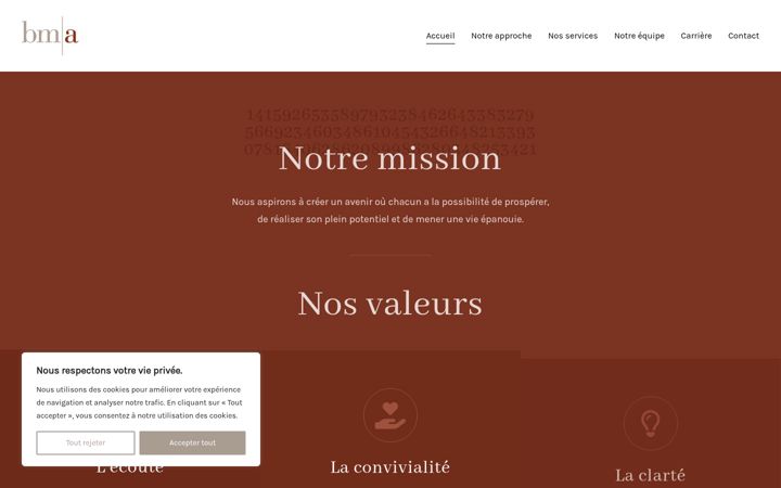 Screenshot of bma.be