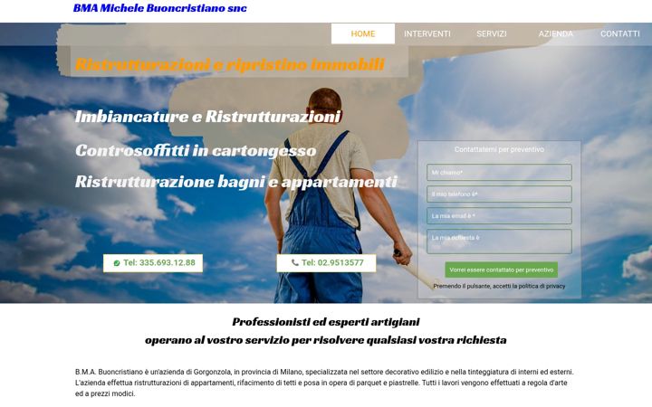 Screenshot of bmabuoncristiano.it