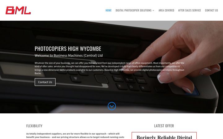 Ekrānuzņēmums no bmachines.co.uk