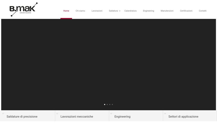 Screenshot von bmaksrl.it