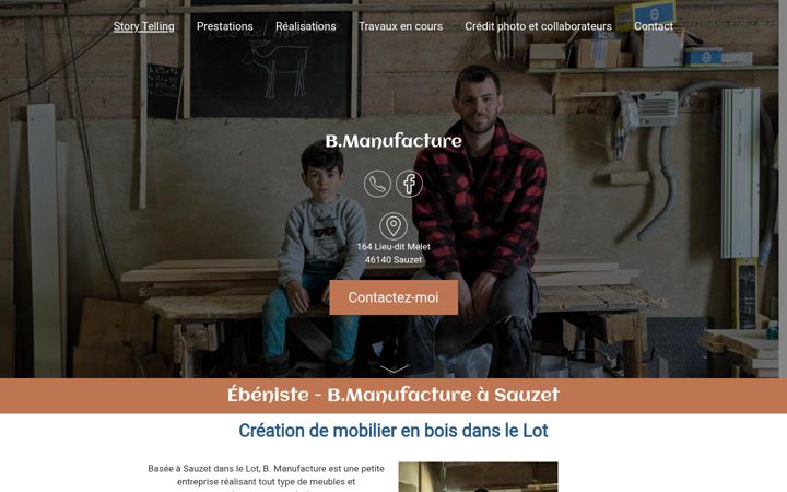 Screenshot of bmanufacture.fr