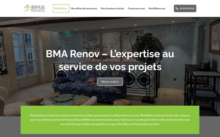 Screenshot of bmarenov.fr