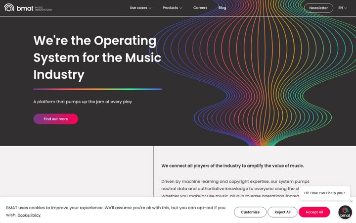 Screenshot of bmat.com
