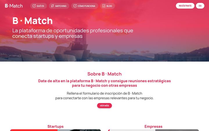 Screenshot of bmatch.eus