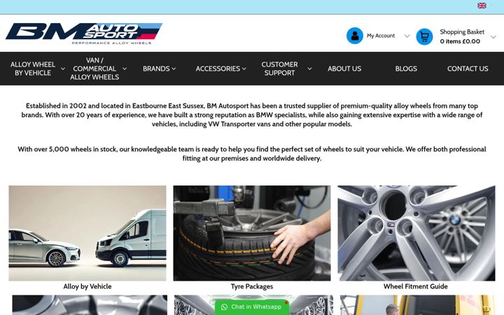 Screenshot of bmautosport.co.uk