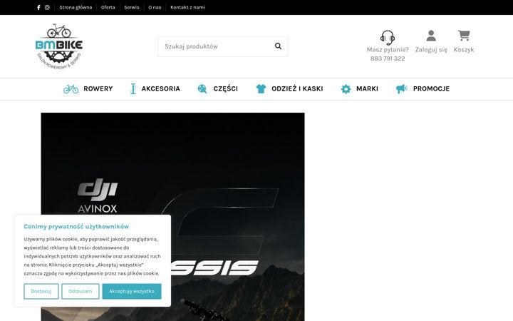 Captura de pantalla de bmbike.com.pl