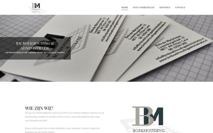 Captura de pantalla de bmboekhoudingadministratie.nl