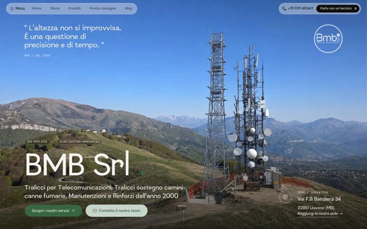 Captura de pantalla de bmbsrl.net