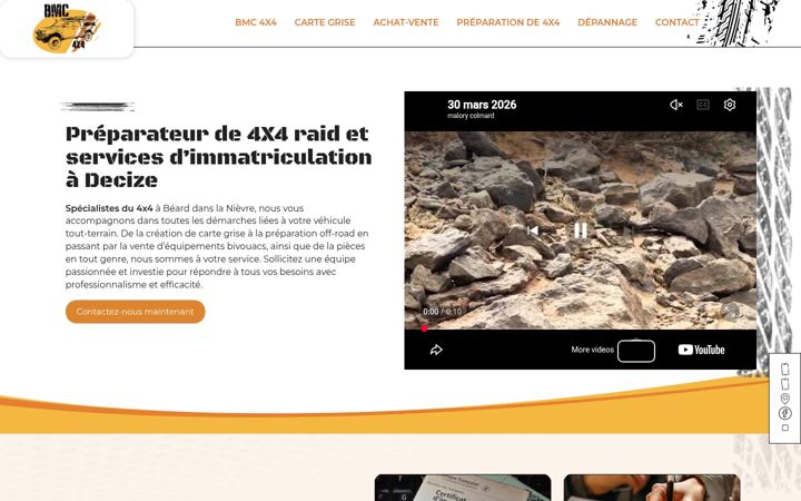 Screenshot of bmc4x4.fr
