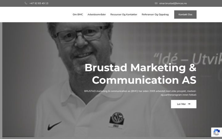 Screenshot of bmcas.no