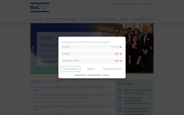 Ekraanipilt saidist bmcev.de