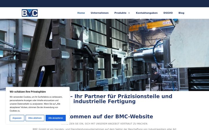 Screenshot του bmconline.de