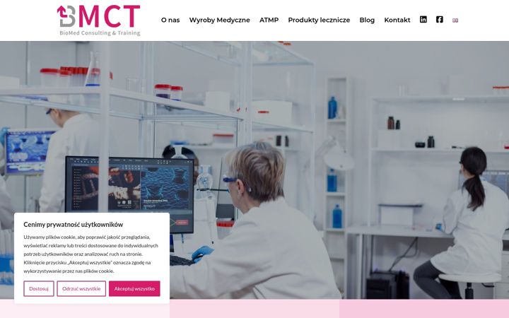 Screenshot van bmct.pl