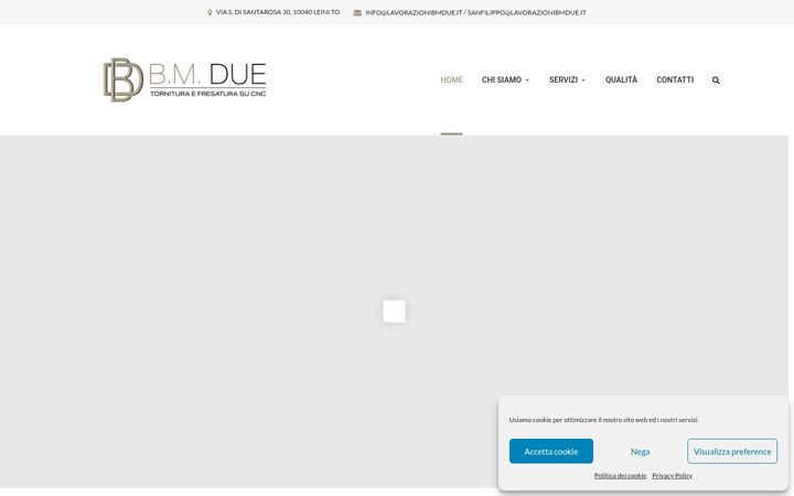 Screenshot stránky bmduelavorazioni.it