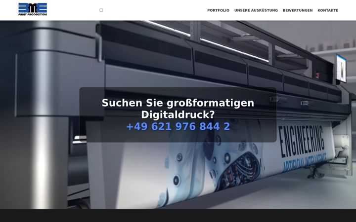 Screenshot of bme-print.de