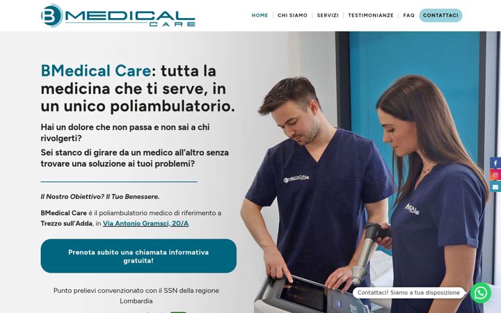 Screenshot of bmedicalcare.it
