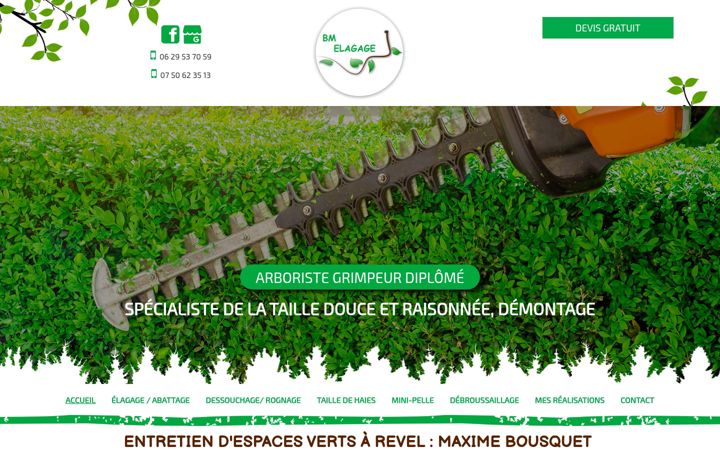 Screenshot of bmelagage.fr