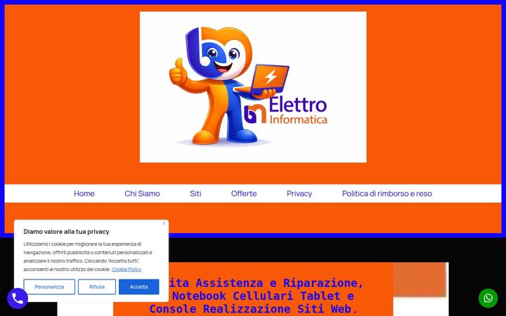 Zrzut ekranu bmelettroinformatica.it