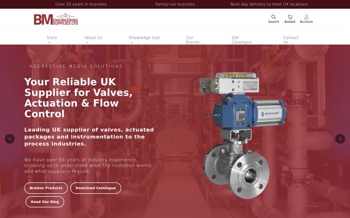Ekrānuzņēmums no bmengineering.co.uk