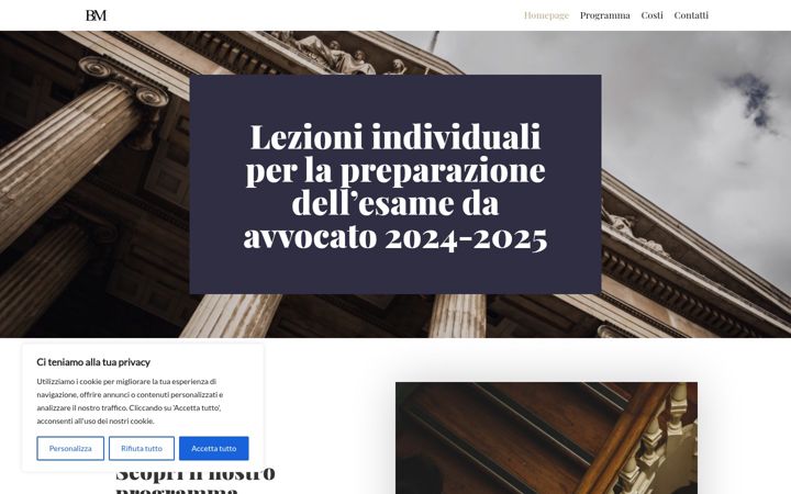 Screenshot of bmesameavvocato.it