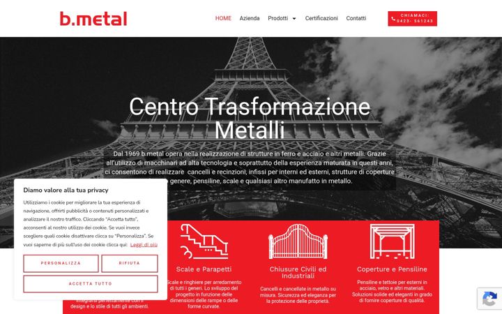 Zrzut ekranu bmetal.it