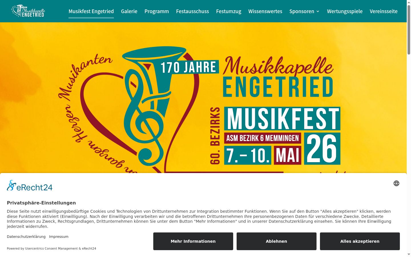 Screenshot tal-banner tal-kunsens muri qabel kwalunkwe interazzjoni