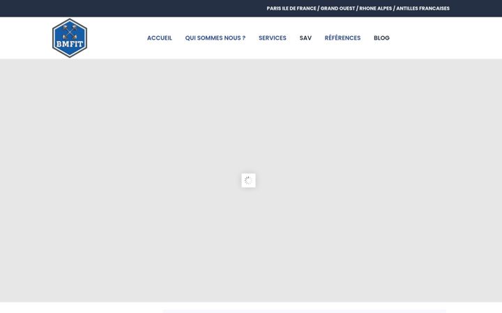 Screenshot van bmfit.fr