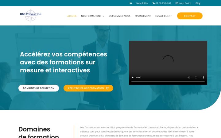 Screenshot of bmformation.fr