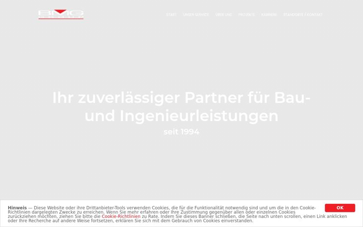 Screenshot of bmg-group.de