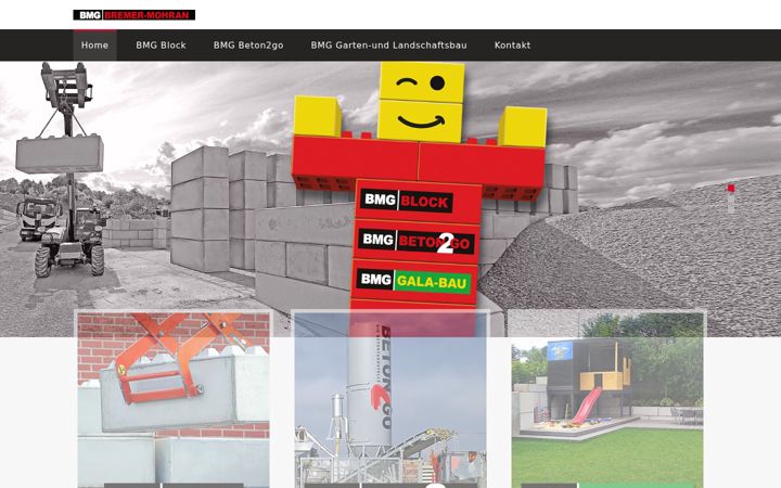 Screenshot of bmg-gruppe.de