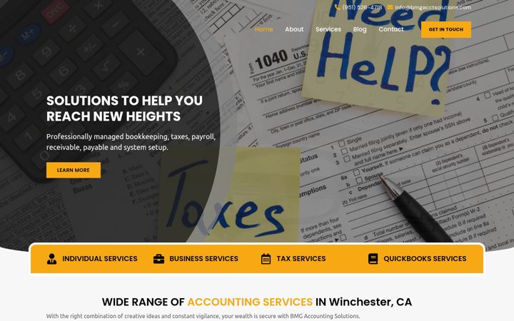 Screenshot of bmgacctsolutions.com