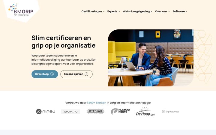Screenshot of bmgrip.nl