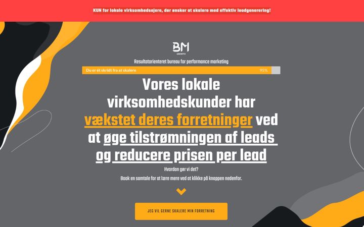 Screenshot of bmgrowthagency.com