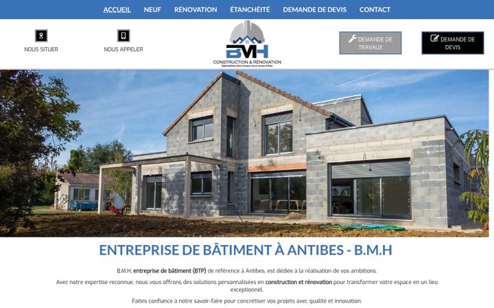 Screenshot of bmh-construction-renovation.fr