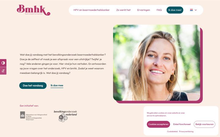 Screenshot of bmhk.nl