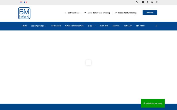 Snímek obrazovky bmholland.nl