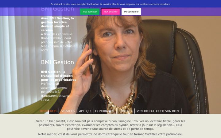 Screenshot of bmigestion.be
