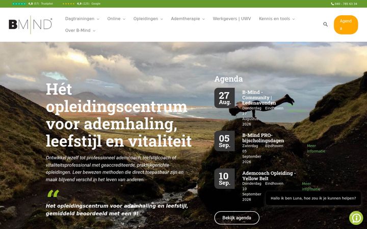 Screenshot of bmind.nl