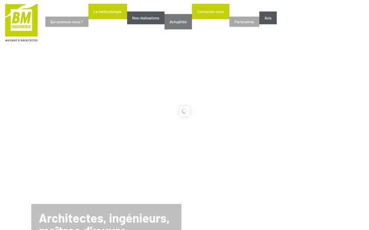 Skärmbild av bmingenierie-architecture.fr