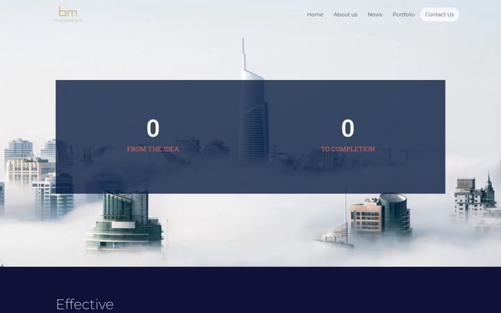 Screenshot of bminvestments.eu