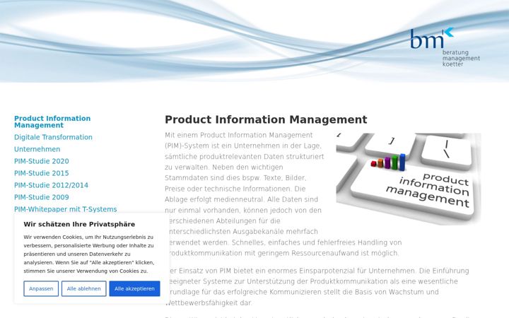 Screenshot of bmk-online.com