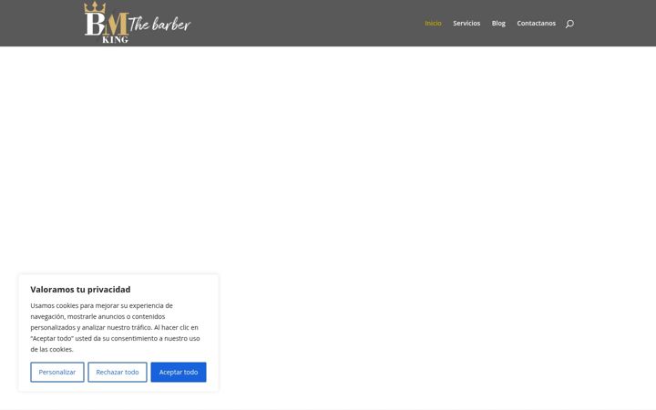 Screenshot of bmkingthebarber.es