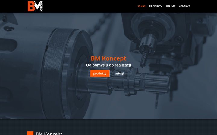 Screenshot of bmkoncept.com