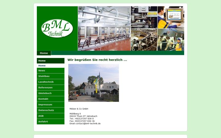 Screenshot of bml-technik.de