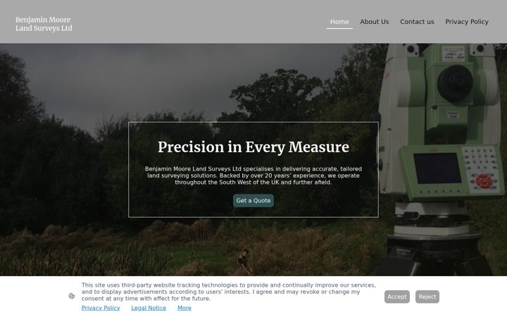 Screenshot of bmlandsurveys.co.uk