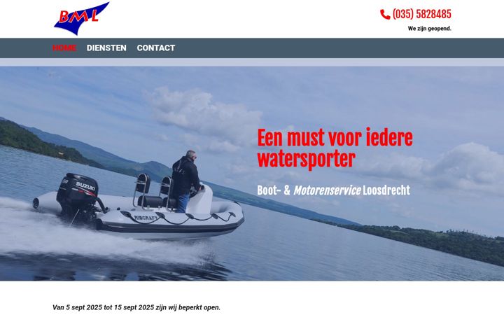 Screenshot of bmlloosdrecht.nl