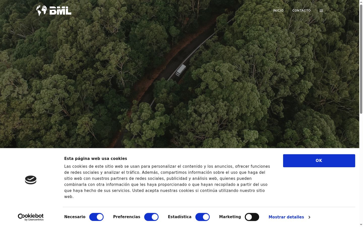 Capture d'écran de la bannière de consentement affichée avant toute interaction