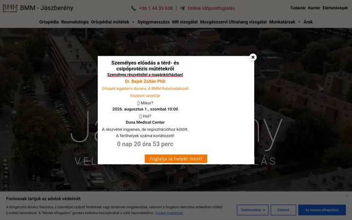 Screenshot of bmm-jaszbereny.hu