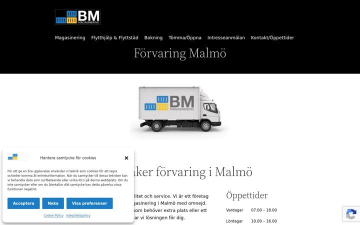 Screenshot ta' bmmagasinering.se